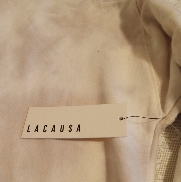 🆕 Lacausa Anthropologie Warrior Tie Dye Crewneck Sweatshirt, Medium - Picture 4 of 6